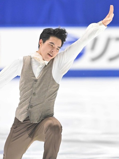 集大成の全日本選手権男子フリーで観客を引き込む山隈太一朗＝東和薬品ラクタブドーム