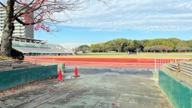 ＦＣバサラ兵庫が本拠地に予定する明石公園陸上競技場きしろスタジアム＝明石市