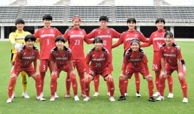 全国舞台を前に、壮行試合に臨んだ日ノ本の選手たち＝１７日、三木総合防災公園陸上競技場