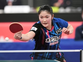 木原美悠＝29日午前、東京体育館