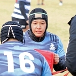 報徳で花園８強を経験した神戸のフランカー前田（中央）＝神戸市東灘区御影浜町、神鋼灘浜グラウンド