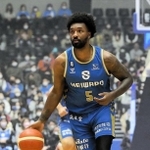 Ｂ２西宮への期限付き移籍が決まったＢ１滋賀のハミルトン＝１月２２日、大津市の滋賀ダイハツアリーナ（Ｂリーグ提供）