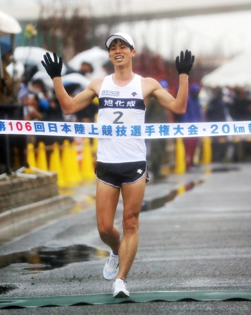 １時間１８分３６秒で初優勝した池田向希
