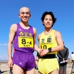 学生長距離・駅伝界で西の雄、関学大の旋風を誓う守屋和希（左）と田中優樹＝加古川市内
