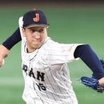 イタリアとの準々決勝で抑えを務めた大勢。準決勝以降も日本の命運を託されるか＝16日、東京ドーム