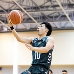 西宮－奈良　第４クォーター、シュートを決める西宮の渡辺(C)B.LEAGUE