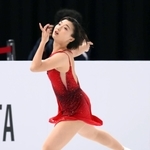 女子フリー　演技する坂本花織（撮影・堀内　翔）