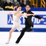 アイスダンスフリー　村元哉中、高橋大輔組の演技＝さいたまスーパーアリーナ（撮影・堀内翔）