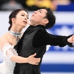 アイスダンスフリー　村元哉中、高橋大輔組の演技＝さいたまスーパーアリーナ（撮影・堀内翔）