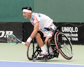 男子メインドローシングルス決勝　国枝慎吾の後継者として期待される小田凱人＝三木市志染町、ブルボンビーンズドーム