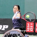 女子メインドローシングルス決勝　ストレート勝ちした上地結衣