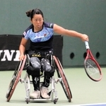 女子メインドローシングルス決勝　ストレート勝ちした上地結衣
