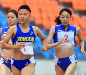 県高校総体＞陸上・女子七種競技 園田1年・本多が雪辱、圧勝で頂点