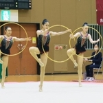 新体操女子団体　息の合った演技で優勝を飾った日ノ本＝西宮市ライフパートナーアリーナ（撮影・鈴木雅之）