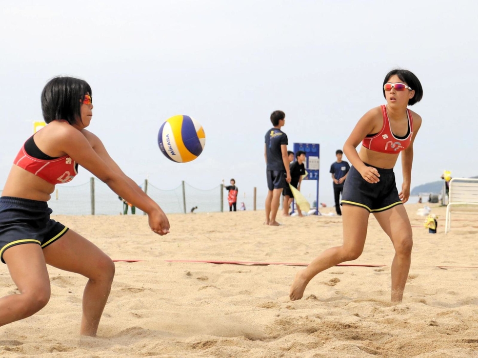 D2-781 神戸学院大学ビーチバレー部女子JBV公式大会選手用ハイレグビキニ