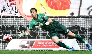 神戸の守護神として失点を最小限にとどめるＧＫ前川＝５月２７日、ノエビアスタジアム神戸