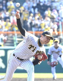 先発ローテーションの一角を守る阪神・才木浩人＝甲子園