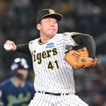 今季、大ブレークを果たした阪神・村上頌樹＝甲子園