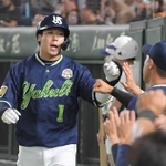 ヤクルト打線を引っ張る山田哲人＝東京ドーム