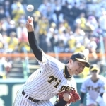 先発ローテーションの一角を守る阪神・才木浩人＝甲子園
