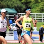男子５０００メートル競歩決勝　大会新記録で２連覇を果たした川西緑台の逢坂草太朗（２５）
