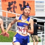 女子２００メートル決勝　２４秒８６で３位に入った姫路南の安藤雅姫