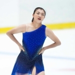 女子フリーで演技を終え、険しい表情を見せる坂本花織