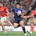 ラグビーＷ杯日本代表に選ばれた具智元（中央）