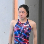 成年女子高飛び込み決勝で５回目の演技を終えた荒井祭里