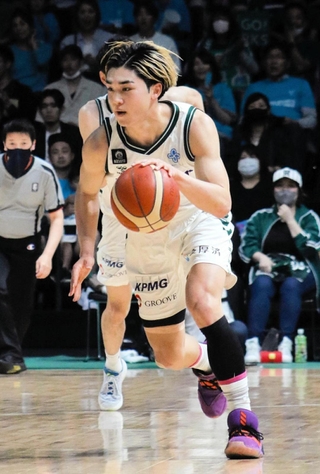 昨季のプレーオフ進出に貢献し、さらなる成長を誓う川島聖那＝佐賀アリーナ