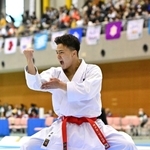 空手少年男子形で４位入賞を果たした三木龍馬＝薩摩川内市総合体育館（撮影・斎藤雅志）