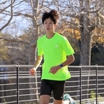 初の全国大会へ意気込む男子・須磨学園の福冨翔＝神戸市須磨区の同校（撮影・小林良多）