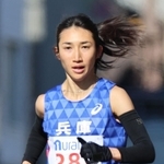 ２区でトップに立った兵庫の田中希実＝１４日午後、京都市北区（撮影・笠原次郎）