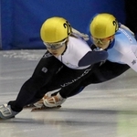 選手権女子で２冠を達成した長森遥南（左）。島根くるみ（右）が昨年出した大会記録をいずれも塗り替えた