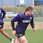 今季全試合で先発出場中のコストリー。日本代表始動に向けた合宿を経てさらなる進化を目指す＝神鋼灘浜グラウンド