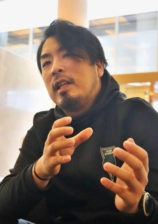 福島の監督として過ごした６シーズンを振り返るＢ２神戸の森山知広監督＝西宮市内