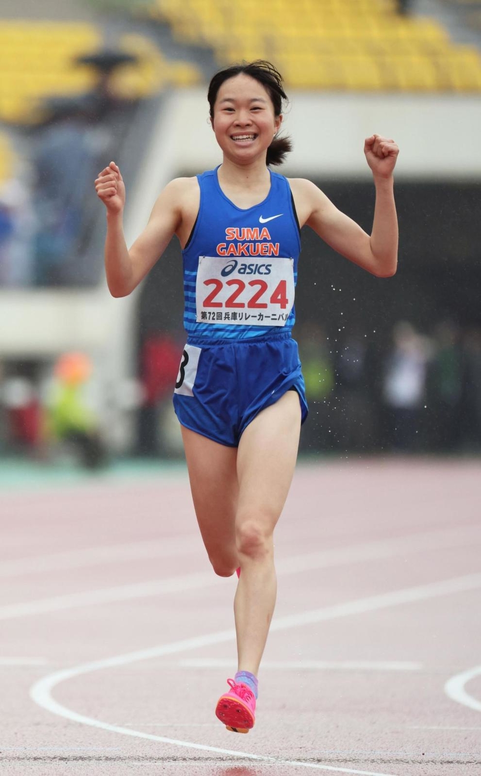 須磨学園・池野が大会新V、5分台に「安心した」 兵庫リレーカーニバル