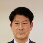 兵庫県高校体育連盟の新会長に就任した明石高校長の北中睦雄氏＝２０２４年４月１２日、神戸市中央区、兵庫県民会館