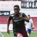 得点で勝利への貢献を誓う神戸のジェアンパトリッキ＝７日、ノエビアスタジアム神戸