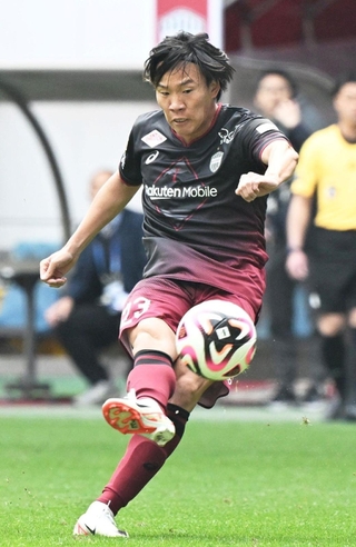 今季序盤はアシストで貢献した広瀬＝３月30日、ノエビアスタジアム神戸