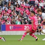 Ｃ大阪-神戸　後半、途中出場した神戸の宮代が４点目を決める（撮影・長嶺麻子）