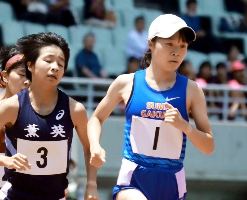 インターハイ近畿地区予選 陸上女子3000m 須磨学園2年、池野が