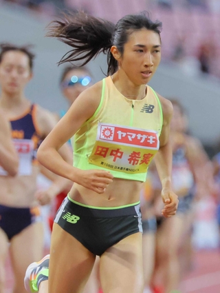 予選２組でトップだった田中希実（撮影・吉澤敬太）