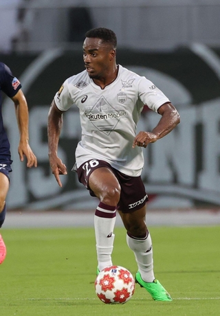 今季のリーグ戦初ゴールへ意気込む神戸のＦＷジェアンパトリッキ＝７月１０日、鳴門ポカリスエットスタジアム