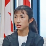 小野市役所でパリ五輪への意気込みを語る田中希実