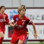 移籍が発表されたＩＮＡＣ神戸のＦＷ田中美南＝２０２４年５月１８日、ノエビアスタジアム神戸（撮影・長嶺麻子）