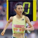 陸上日本選手権女子１５００ｍ決勝で優勝した田中希実＝６月２８日、新潟市のデンカビッグスワンスタジアム