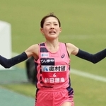 大阪国際女子マラソンを２時間１８分５９秒でフィニッシュした前田穂南（天満屋）＝１月２８日、ヤンマースタジアム長居