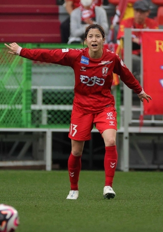 故郷石川への思いを胸に五輪に参加しているＩＮＡＣ神戸のＤＦ北川ひかる＝５月１８日、ノエビアスタジアム神戸