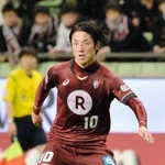 かつての神戸在籍時に司令塔として活躍した森岡亮太＝２０１５年４月、ノエビアスタジアム神戸（撮影・風斗雅博）